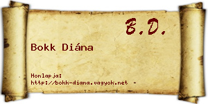 Bokk Diána névjegykártya